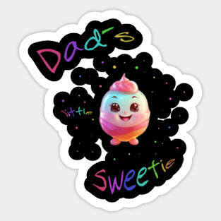 Dad´s little sweetie Sticker